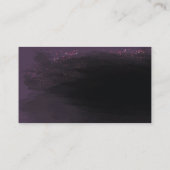 黒いおよび紫色の唇の名刺のテンプレート 名刺 (裏面)
