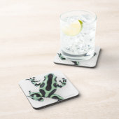 黒いおよび緑の毒投げ矢のカエル2 コースター (右側)