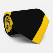 黒いおよび金黄色 ネクタイ (ロール)