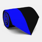 黒いおよび青割れた色 ネクタイ (ロール)