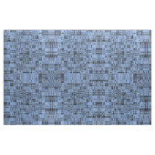 黒いおよび青抽象的なライン ファブリック (ファットクウォーター)