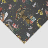 黒いお洒落きのこのメリークリスマスゴシック 薄葉紙 (詳細)