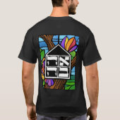 黒いお祭りのティー Tシャツ (裏面)