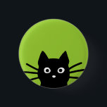 黒いかいま見る猫 缶バッジ<br><div class="desc"></div>