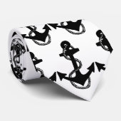 黒いかり及び縄模様 | ネクタイ (ロール)