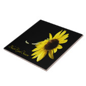 黒いかわいらし目のスーザン黒 タイル (側面)