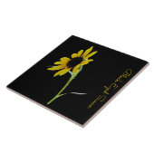 黒いかわいらし目のスーザン黒 タイル (側面)