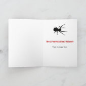 黒いくもの写真の挨拶状 カード (内部)