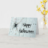 黒いくもの挨拶状 カード (黄色い花)