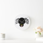 黒いくもの柱時計 ラウンド壁時計 (ホーム)