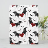 黒いこうもり翼を持つハロウィーンハート カード (スタンド正面)