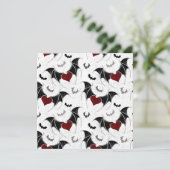 黒いこうもり翼を持つハロウィーンハート カード (スタンド正面)