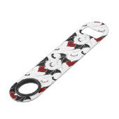 黒いこうもり翼を持つハロウィーンハート スピード栓抜き (裏面アングル)