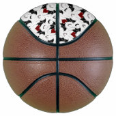 黒いこうもり翼を持つハロウィーンハート バスケットボール (右)