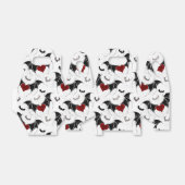 黒いこうもり翼を持つハロウィーンハート フェイバーボックス (折り畳みなし)