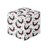 黒いこうもり翼を持つハロウィーンハート フォトキューブ (裏面アングル)