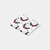 黒いこうもり翼を持つハロウィーンハート ポストイット (アングル)