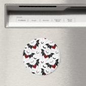 黒いこうもり翼を持つハロウィーンハート マグネット (インサイチュ (食洗機))