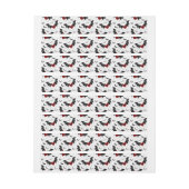 黒いこうもり翼を持つハロウィーンハート ラップアラウンドラベル (シート)