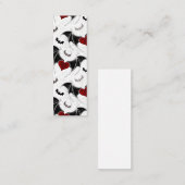 黒いこうもり翼を持つハロウィーンハート ロイヤリティカード (正面/裏面)