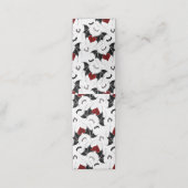 黒いこうもり翼を持つハロウィーンハート 予約カード (外部開封)