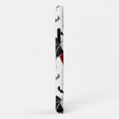 黒いこうもり翼を持つハロウィーンハート Case-Mate iPhoneケース (裏面/右)