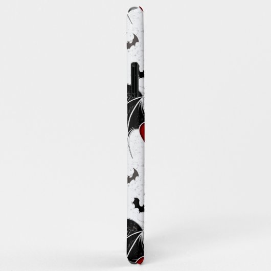 黒いこうもり翼を持つハロウィーンハート Case-Mate iPhoneケース (裏面/右)