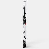 黒いこうもり翼を持つハロウィーンハート Case-Mate iPhoneケース (裏面/左)