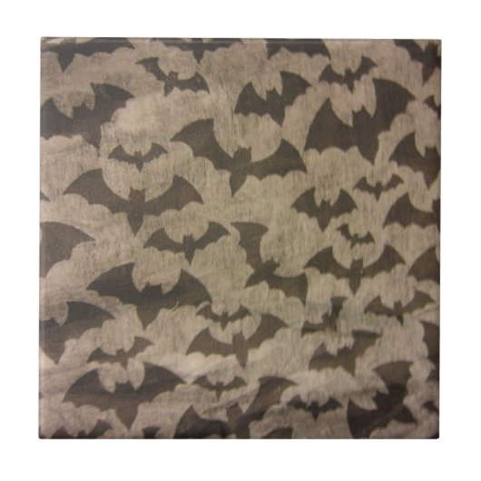 黒いこうもり タイル (正面)