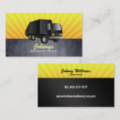 黒いごみ収集車の名刺 名刺 (正面/裏面)