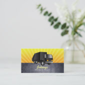 黒いごみ収集車の名刺 名刺 (スタンド正面)
