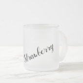 黒いちご フロストグラスマグカップ (正面右)