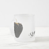 黒いちご フロストグラスマグカップ (正面左)