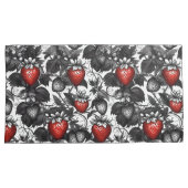 黒いちご、白いちご、赤いちご 枕カバー (正面右)