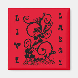 黒いつる植物 マグネット