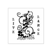 黒いつる植物 ラバースタンプ (インプリント)