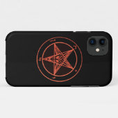 黒いですかオレンジBaphometの電話箱 Case-Mate iPhoneケース (裏面(横))
