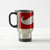 黒いですか白の髭 トラベルマグ (左)