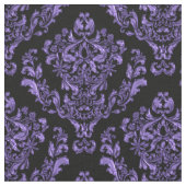 黒いですか*Any色の背景の紫色のダマスク織 ファブリック (クローズアップ)