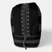 黒いのレーシングフラッグストライプ炭素繊維スタイル ドップキット (右)