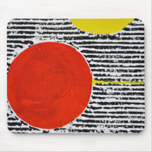 黒いの大きな赤い太陽ストライプ点