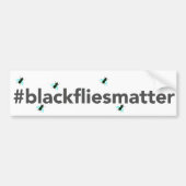 黒いはえの問題 バンパーステッカー (正面)