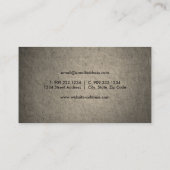 黒いはすの花の名刺 名刺 (裏面)