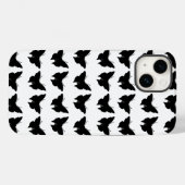 黒いはっきりしたモダン蝶 Case-Mate iPhoneケース (裏面 (横))