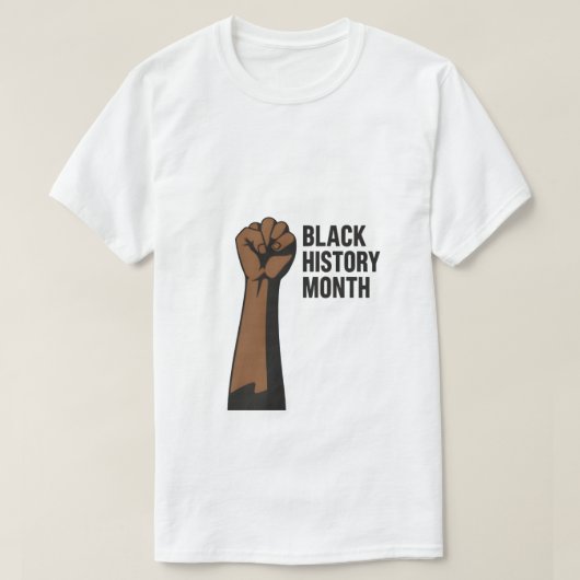 黒いはっきりした履歴月Tシャツデザイン Tシャツ (デザイン正面)