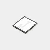 黒いひガーリーし形グリッター（小）モノグラム名 ポストイット (アングル)