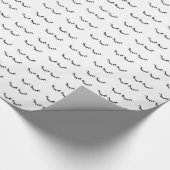 黒いまつげ ラッピングペーパー (角)