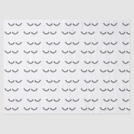 黒いまつげ 薄葉紙 (正面)