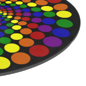 黒いまな板の回るカラーホイール カッティングボード (角)