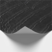 黒いわにエキゾチックな革売春あっせん業者 ラッピングペーパー (角)